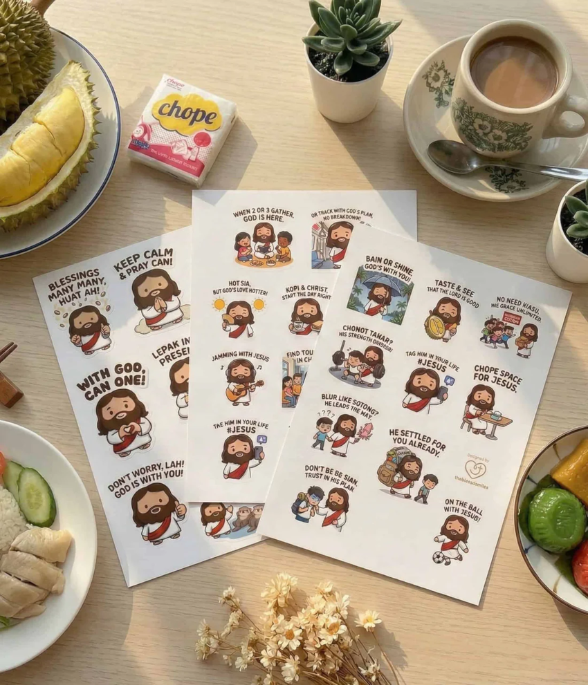 The BlessedSmiles Jesus Singlish Sticker