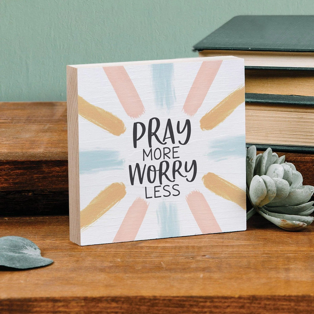 Pray More Worry Less | Word Block