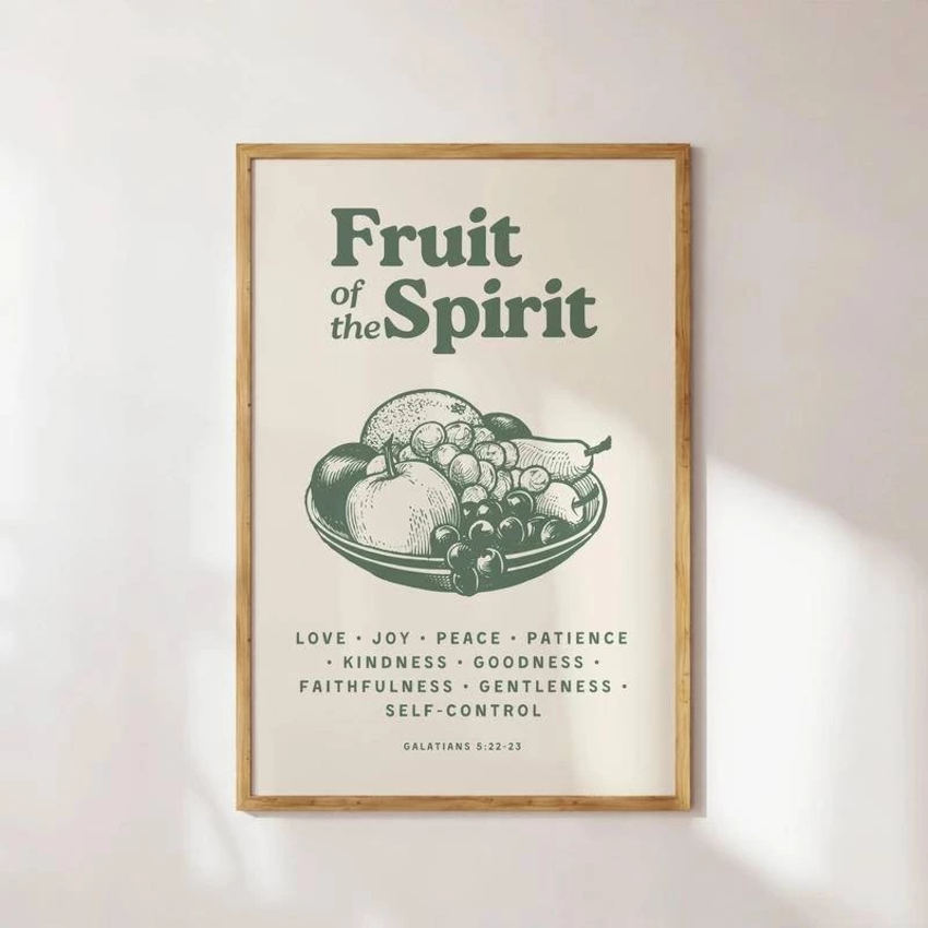Fruit of The Spirit Scripture Canvas