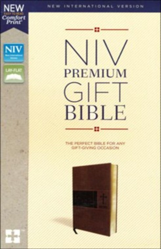 NIV Premium Gift Bible Leathersoft Brown
