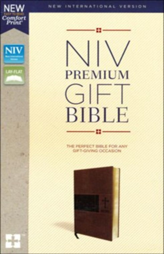 NIV Premium Gift Bible Leathersoft Brown
