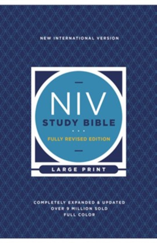 NIV Study Bible Fully Revised Ed Large Print HC Comfort Print
