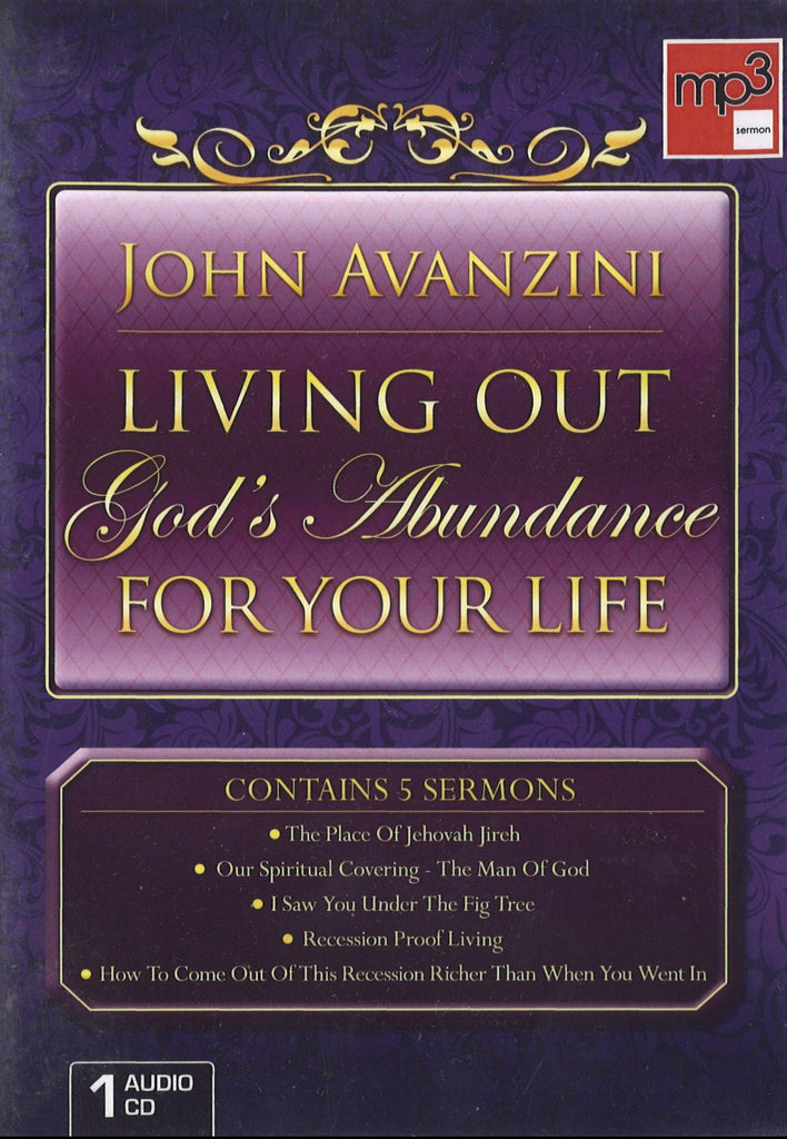 Living Our God's Abundance For Your Life, 1CD, English