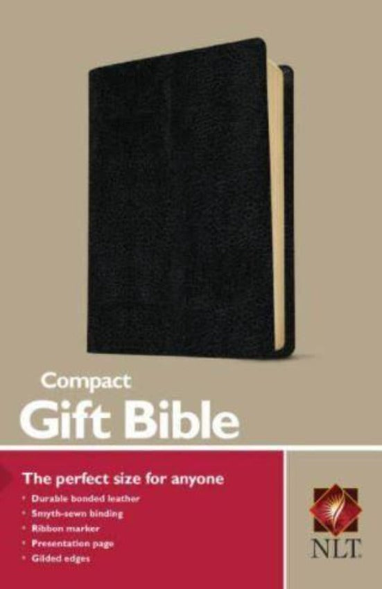 NLT Compact Gift Bible Bonded,Black