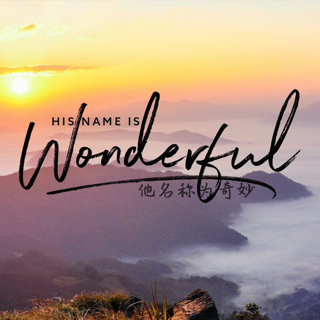 20180429 His Name Is Wonderful, MP3, English/Chinese