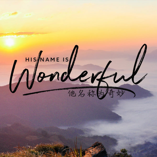 20180429 His Name Is Wonderful, MP3, English/Chinese