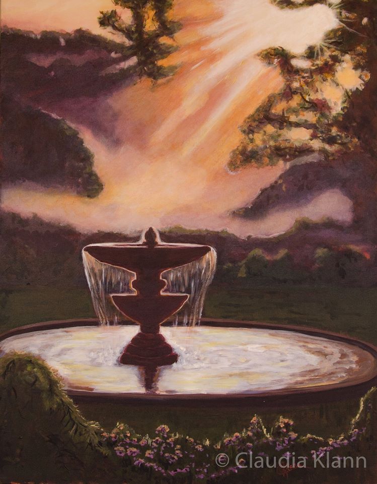 Fountain of Life - Inspiring Life Art ( 8 x 10 Inches)
