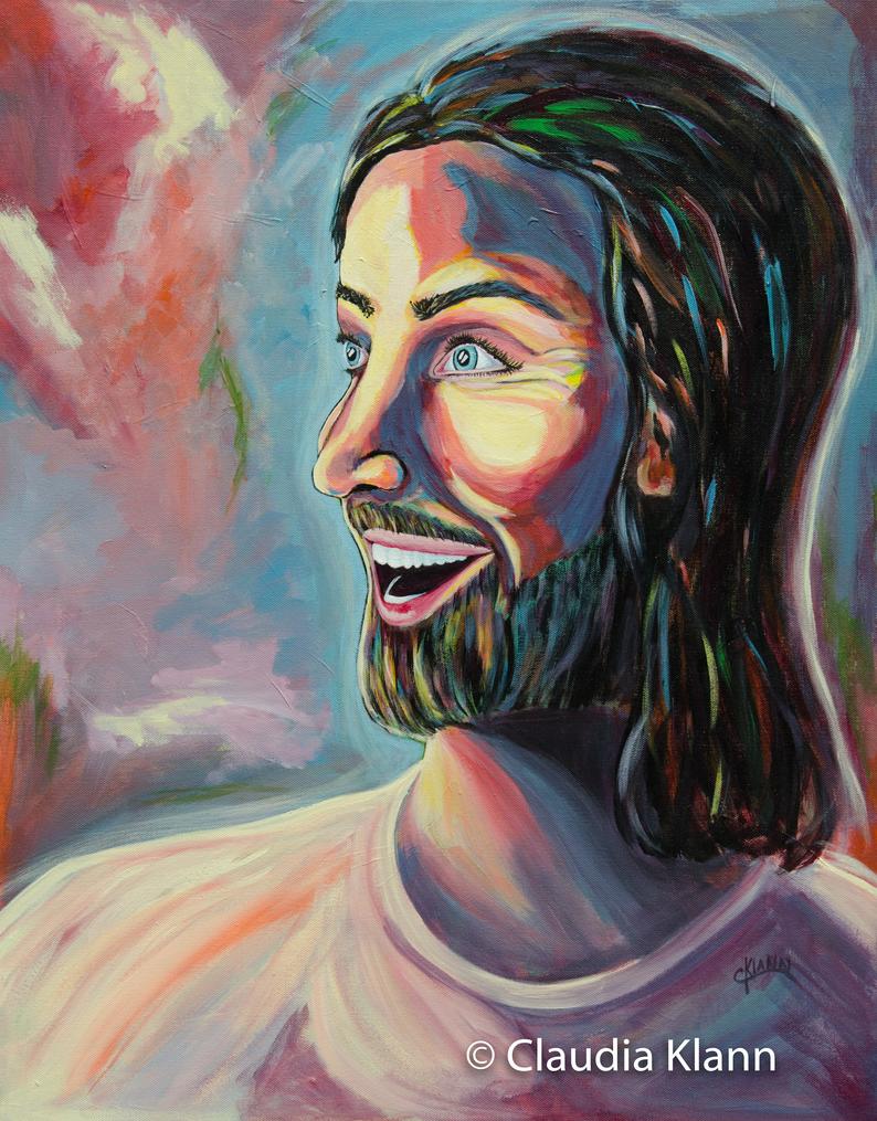 Jubilant Jesus | Inspiring Life Art ( 5 x 7 Inches)