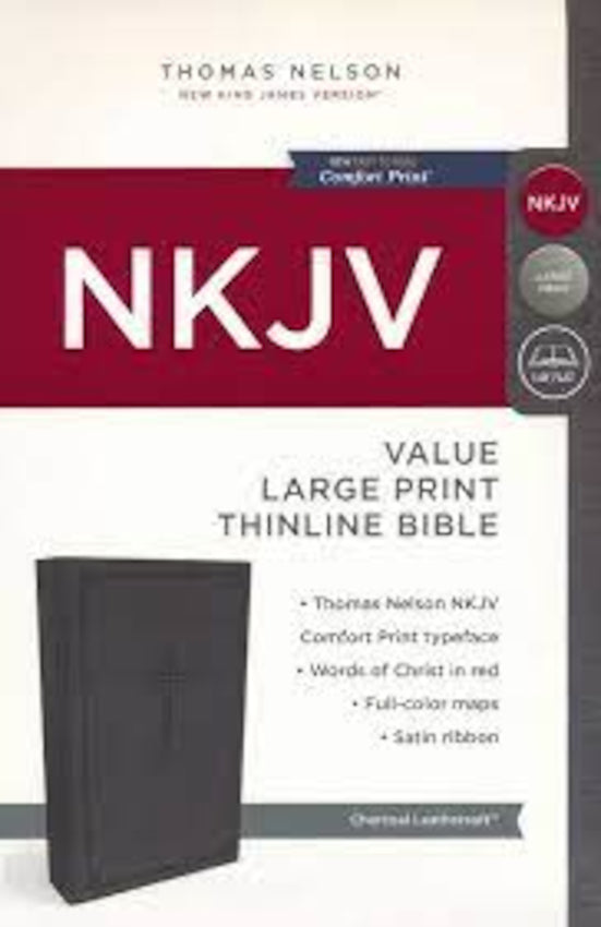 NKJV Value Thinline Large Print Charcoal