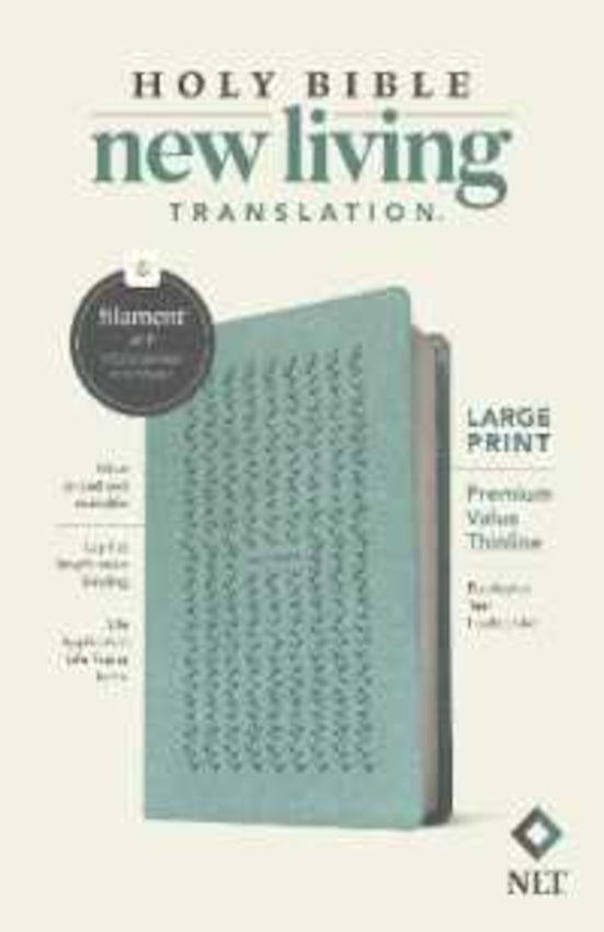 NLT Large Print Premium Value Thinline Bible Filament