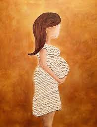 Protector of the Womb | Angie Joy Prophetic Art (4 x 5.5 Inches)