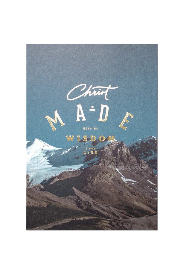 Christ is made unto me wisdom | Verse Card