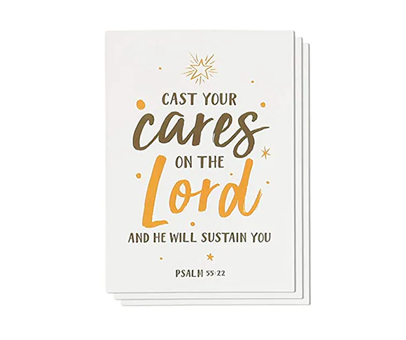Cast Your Cares | Verse Card
