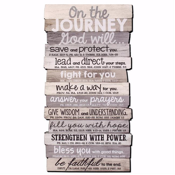 Wall Décor Stacked Wood | Journey #45025