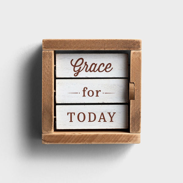 Grace For Today | Reversible Tabletop Décor