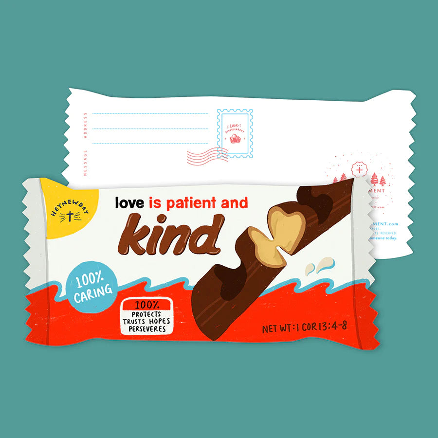 Love is Patient and Kind Chocolate Bar | Coasters {LOVE SUPERMARKET}
