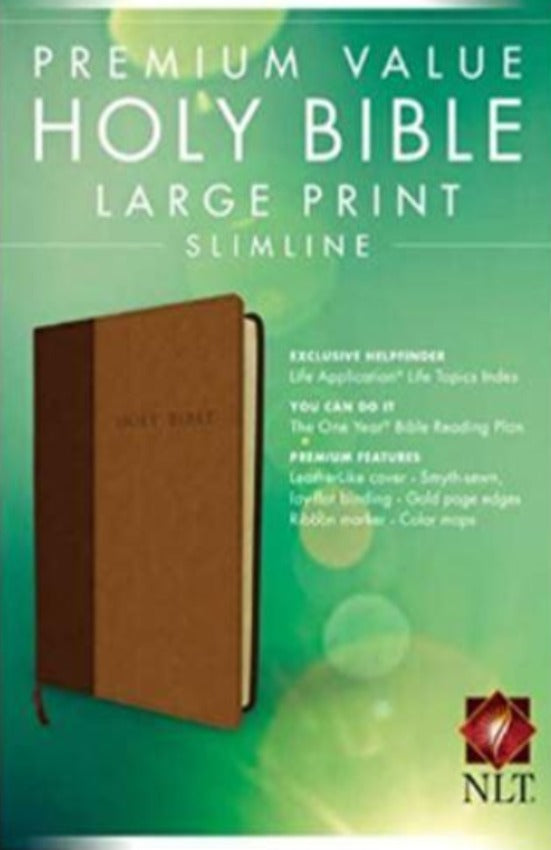 NLT Premium Value Large Print Slimline Bible